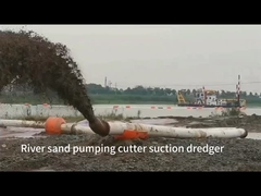 ২৮ টন জাহাজ ড্রেজার ৮০m3 ঘন্টা ২৪ মিটার বালি ড্রেজিং মেশিন